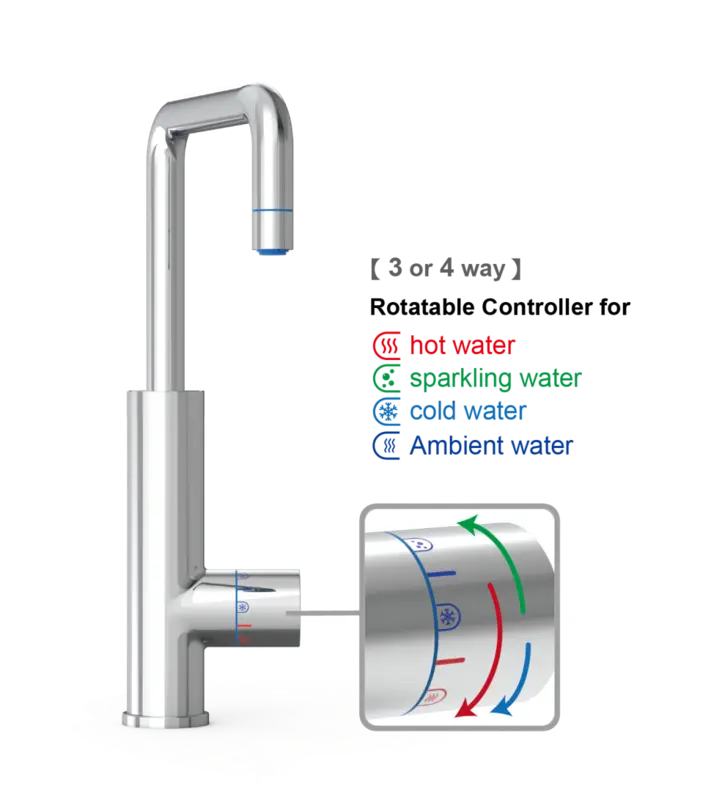 ברז בצורת U עם סיבוב – 3 ב-1